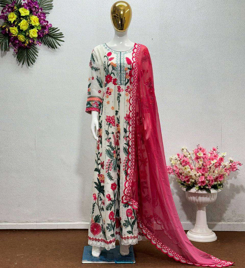 Vardan Ethnic Kf 1645 Faux Georgette Wholesale Designer Salwar Suit
